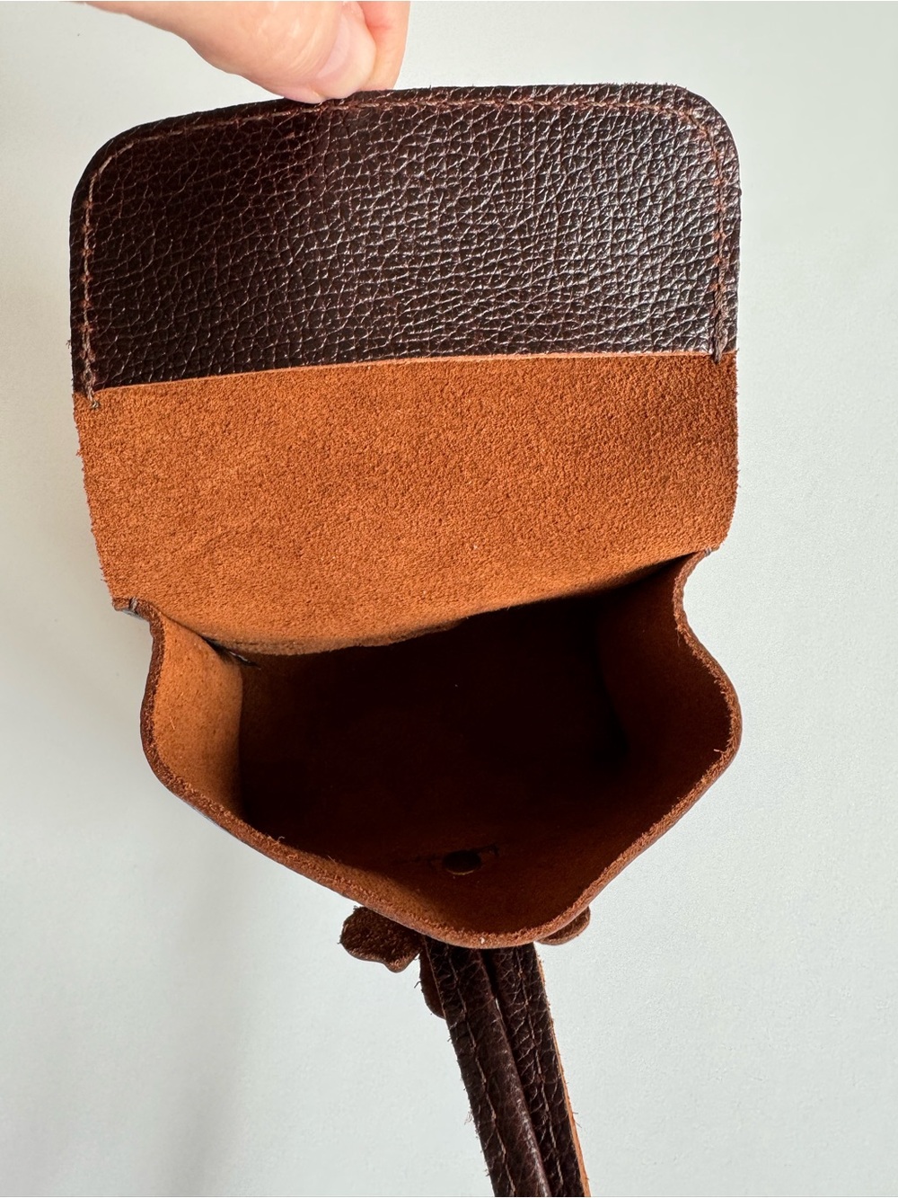 Portland Leather Blooming Wristlet in Coldbrew - Picture 5 of 10